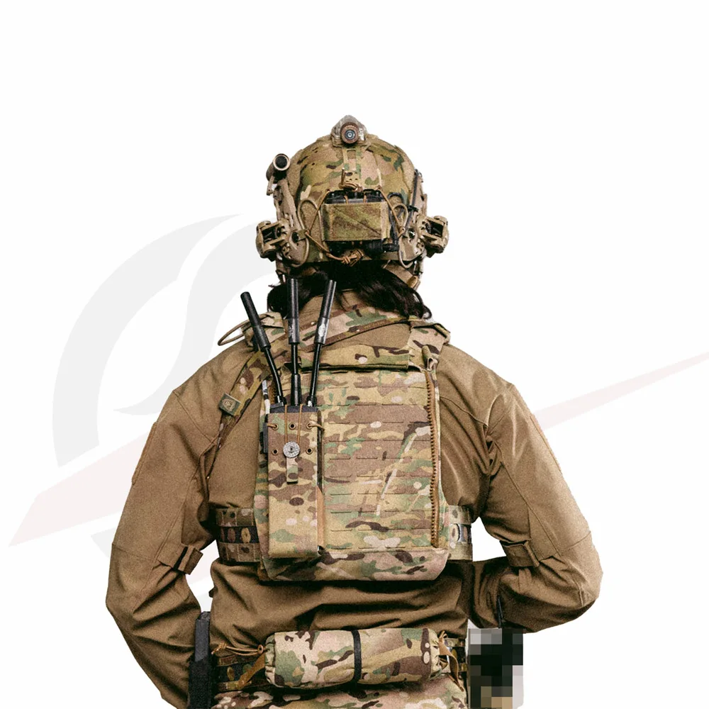 Bolsa táctica para Radio al aire libre, bolsa para Walkie Talkie, bolsillo FCPC V5, chaleco Molle - imagen 4