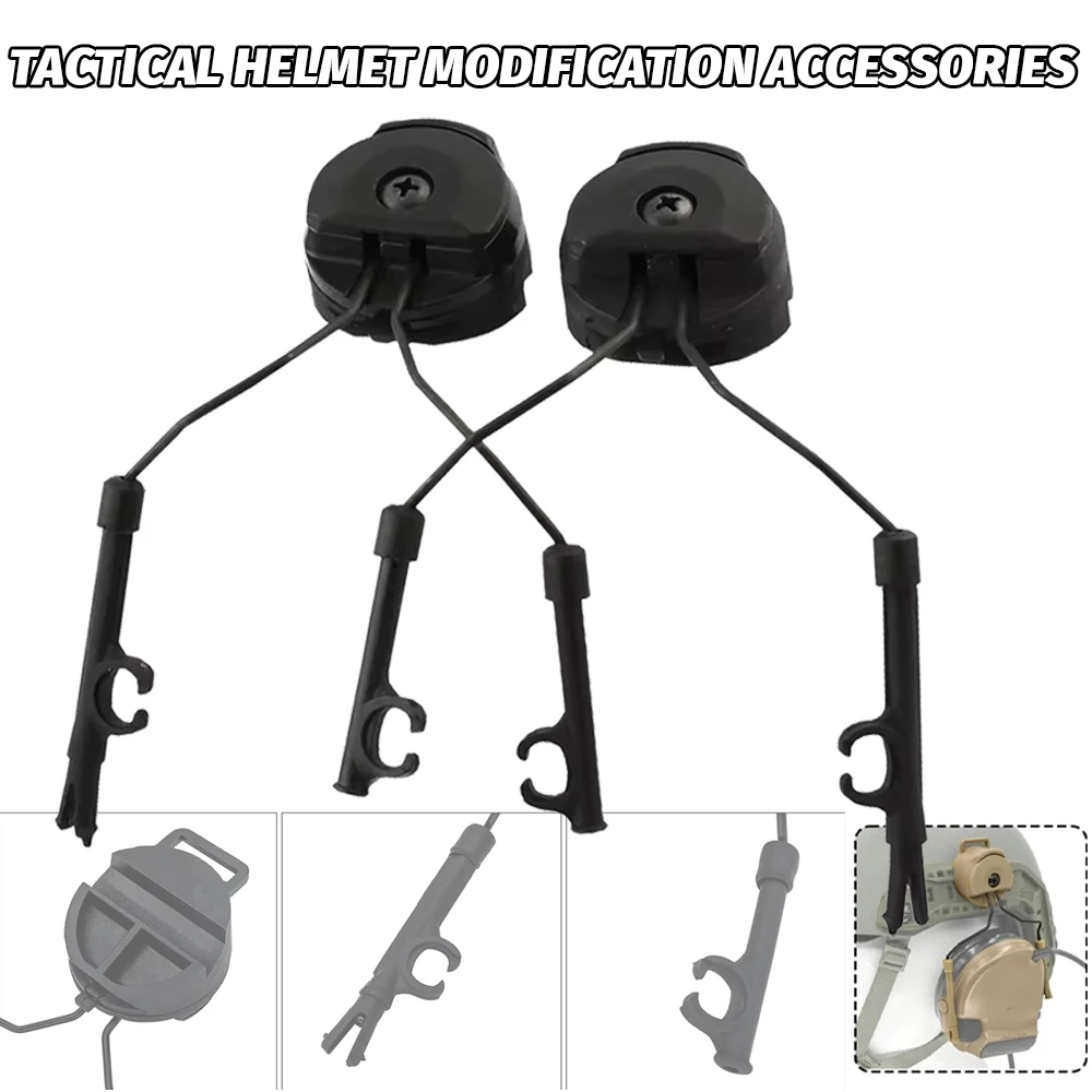 Soporte de auriculares táctico Fast Ops Core casco ARC Rail adaptador conjunto apto para casco COMTAC II ARC OPS
