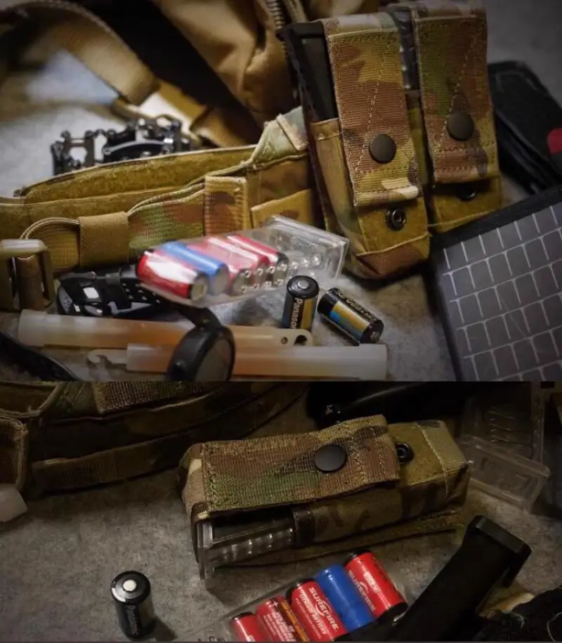 EDC accesorios de equipo de caza táctico CR123A, organizador de batería, herramienta de liberación rápida - imagen 5