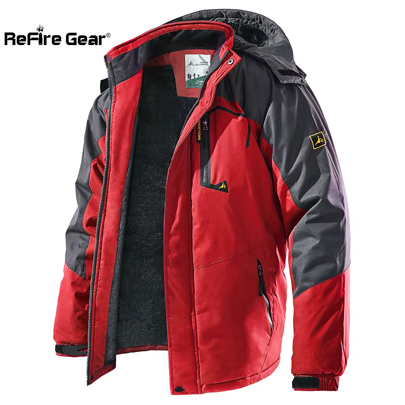 Chaqueta impermeable hombre forro polar – Invierno montaña y nieve - imagen 4