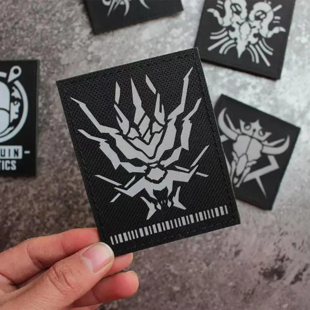 Parche táctico reflectante IR Arknights, insignia de moral de logística de pingüino, brazalete BS, parches de gancho y bucle para ropa, apliques para mochila - imagen 5
