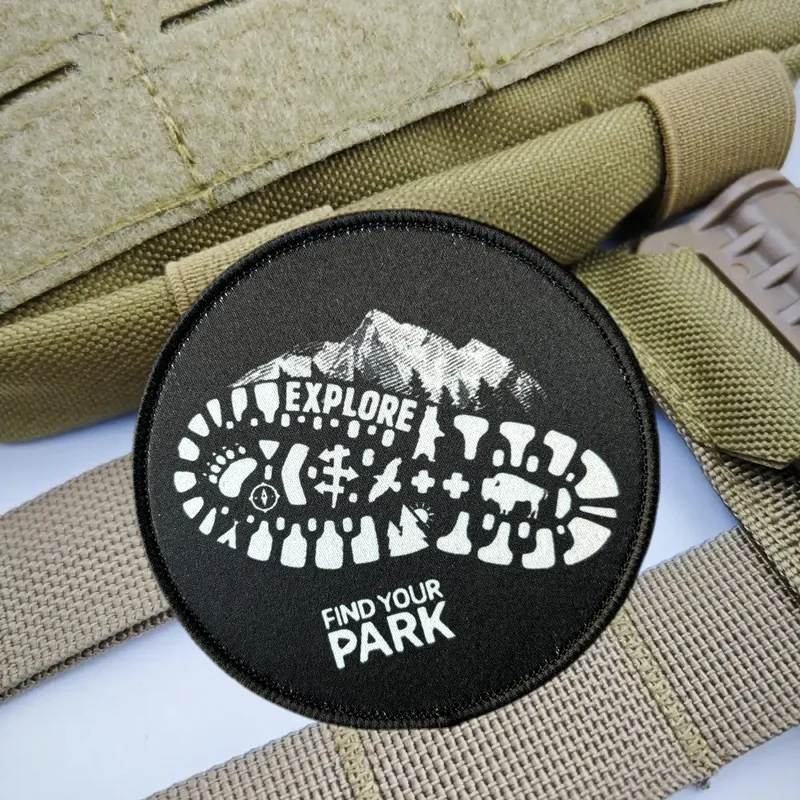 Parche de impresión para senderismo, chaleco táctico, sombreros con gancho y bucle, insignia de moral, mochila, pegatinas decorativas, parches para brazalete para ropa - imagen 5