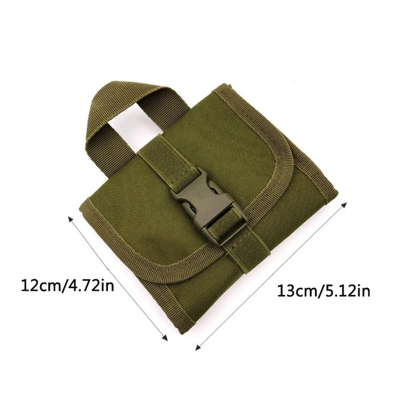 Bolsa para Rifle de aire plegable táctica para exteriores, 14 equipos militares redondos, bolsa Molle para Airsoft, estuche para cartuchos, bolsa de almacenamiento para revistas - imagen 3