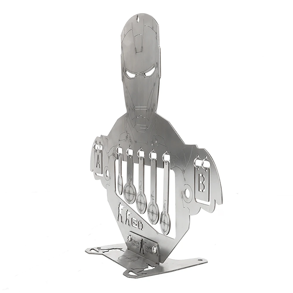 Objetivo de tiro S/M/L de acero inoxidable para objetivo objetivo, práctica de tiro, soporte para objetivo de entrenamiento - imagen 4