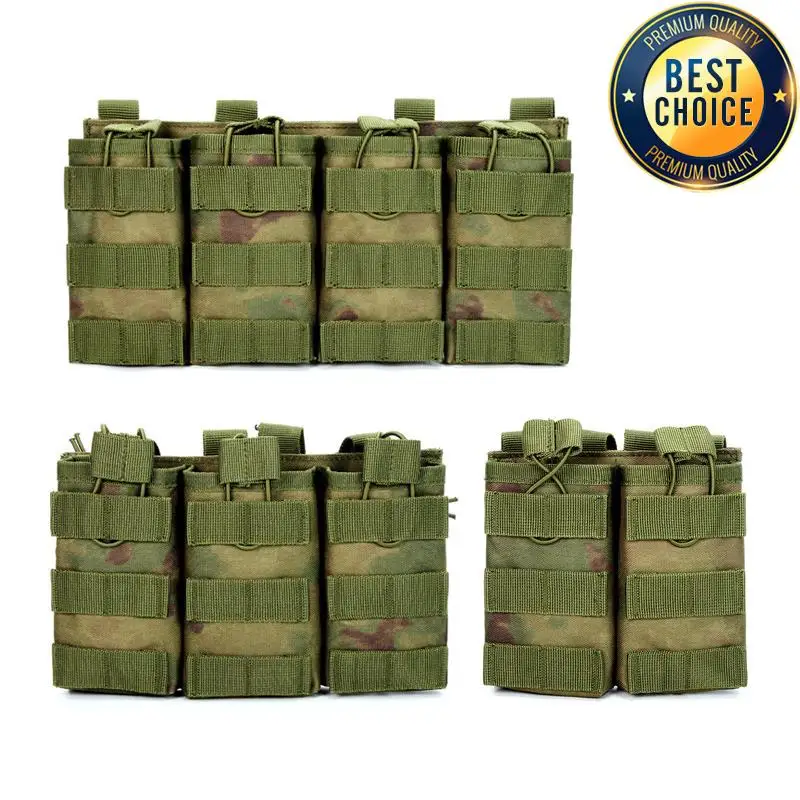 Bolsa táctica para revistas 1000D, doble/Triple/cuadruple Mag, Airsoft Ak 7,62/5,56mm M4 Ar, accesorios de caza para Rifle - imagen 4