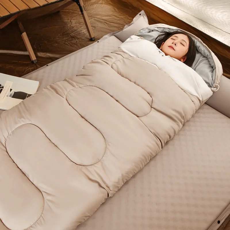 Saco de dormir ultraligero para acampar, sacos de dormir impermeables para viajes al aire libre, senderismo, 4 estaciones - imagen 5