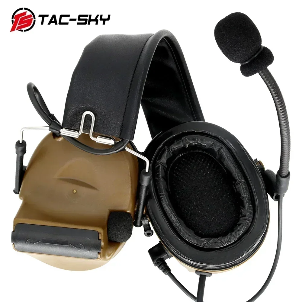 TAC-SKY Auriculares tácticos electrónicos COMTACII Pickup y reducción de ruido Auriculares Airsoft Protección auditiva Orejeras - imagen 3
