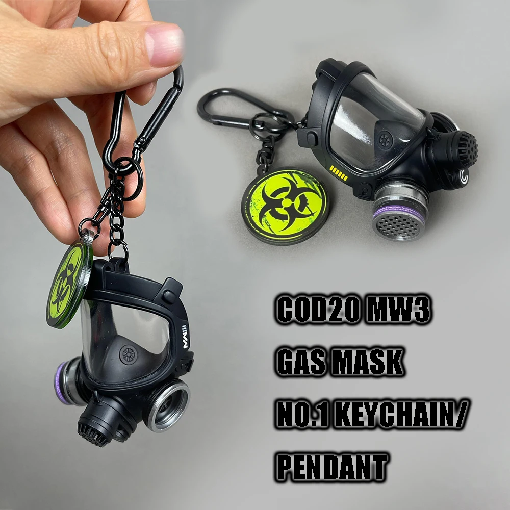 Llavero/colgante con máscara de gas COD20 MW3 No.1