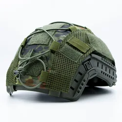 Funda casco táctico camo EMR verde – cubierta rápida