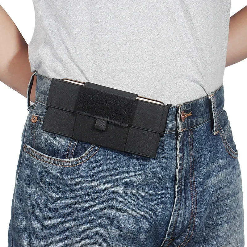 Riñonera deportiva con cinturón, riñonera portátil, billetera para acampar, correr, senderismo, bolsa para llaves de tarjetas de teléfono móvil - imagen 5