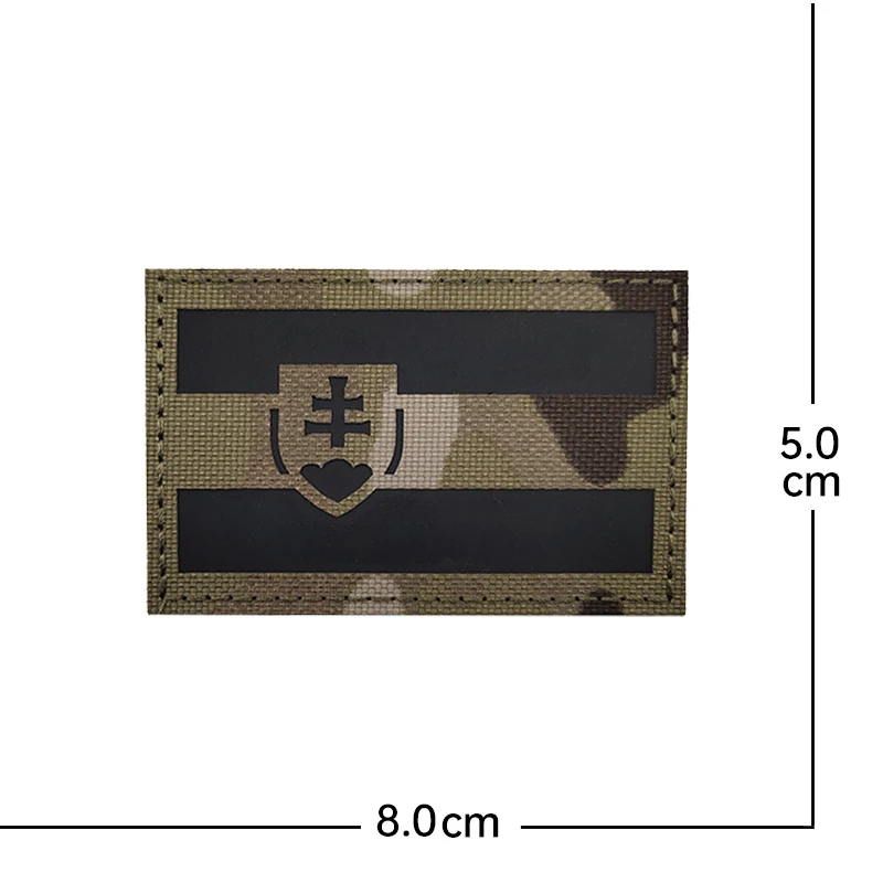 Parches de bandera nacional europea, brazalete de camuflaje de tela reflectante, brazalete táctico, insignia, gancho, pegatina de tela, aplique de emblema - imagen 5
