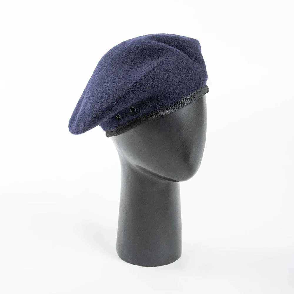 Gorros militares Boina Unisex Boina de lana transpirable Entrenamiento Camp Guard Soldados Boina Gorra con cinta ajustable y boinas con ojales - imagen 2