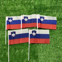 Bandera SKY de mano Eslovaquia 21x14 cm - para deporte y decoracion