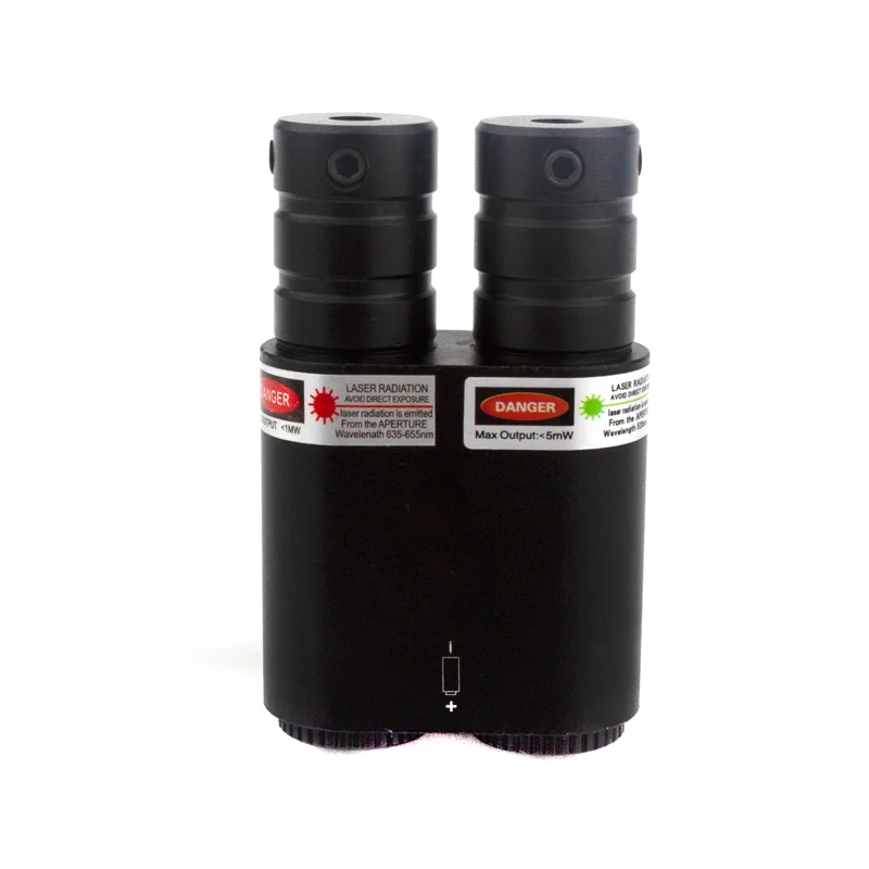 Combo de rayo láser de riel compacto táctico, vista láser verde y rojo, montaje Picatinny de 20mm e interruptor de presión - imagen 3