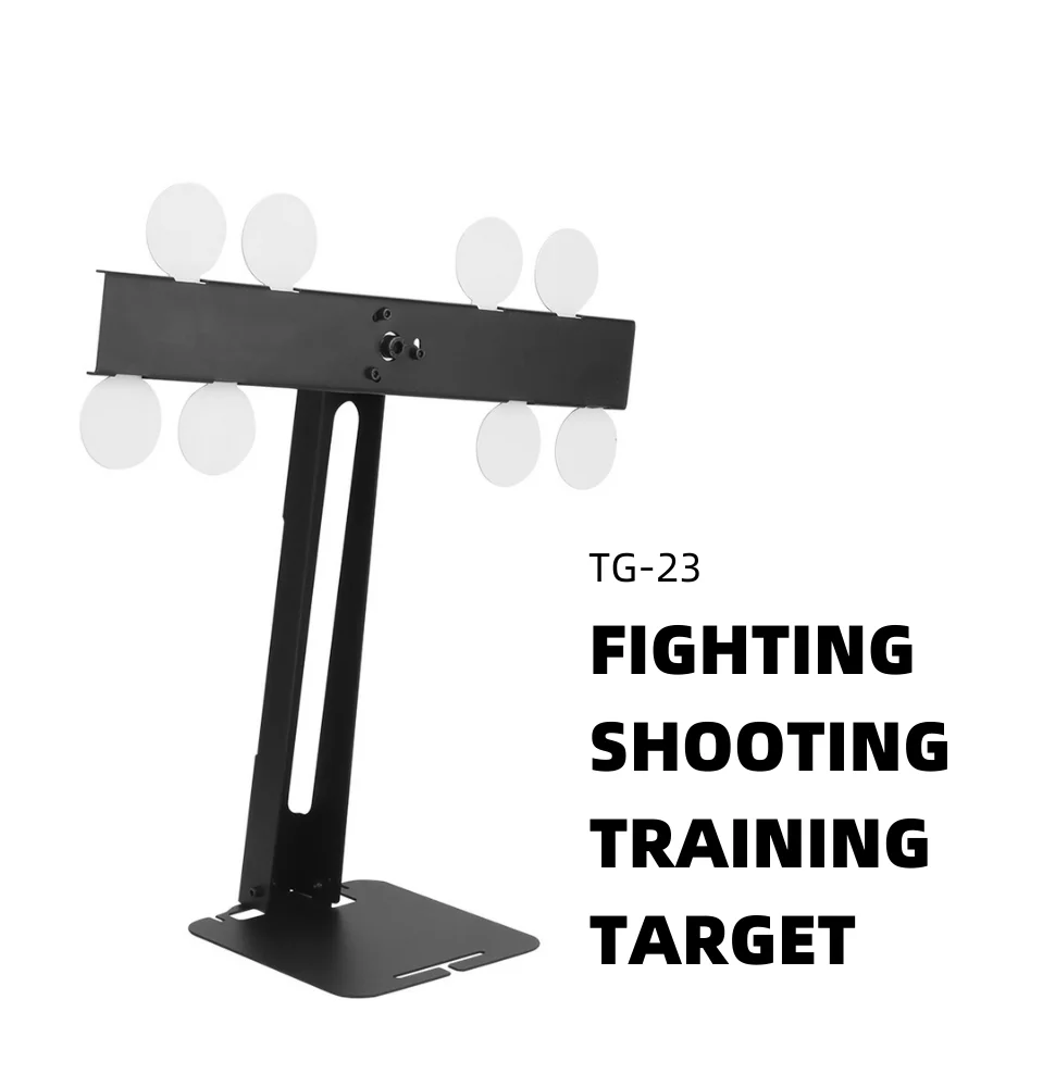 Objetivo de entrenamiento de tiro de lucha con soporte magnético de aleación Bullseye, objetivo de columpio para entrenamiento, caza de Paintball al aire libre