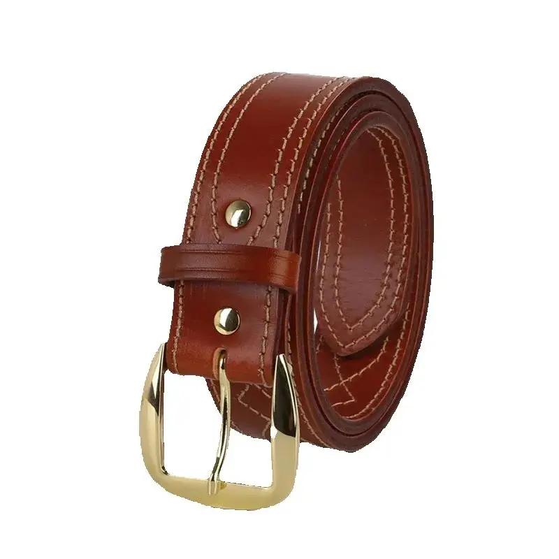 Emersongear, cinturones de cuero para hombre, cintura SB6, correa de trabajo cosida elegante de 1,75 pulgadas, hebilla de latón, sillín Superior para exteriores
