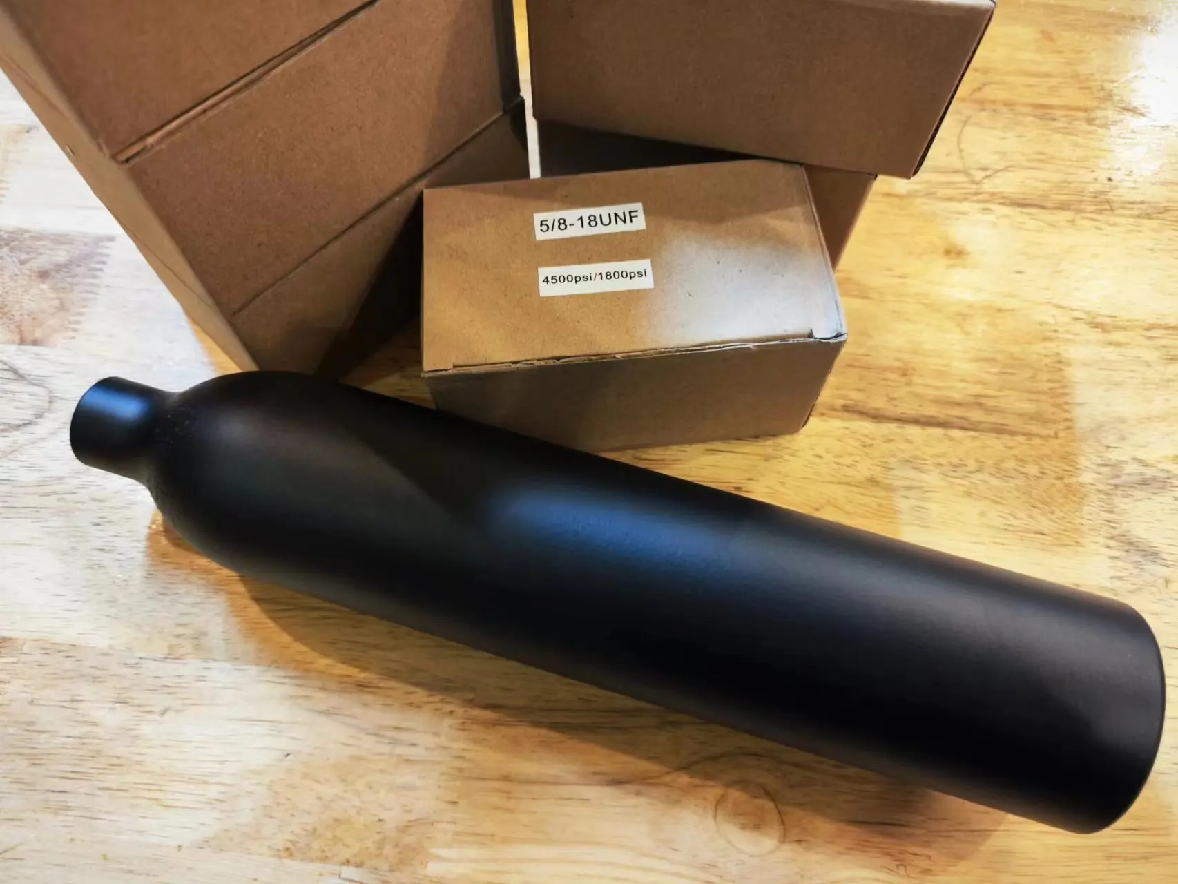 Tanque de aluminio de 0,5l, botella de aire UNF de 5/8 "-18, 3000Psi, 200Bar, HPA, cilindro de Co2, válvula reguladora - imagen 5