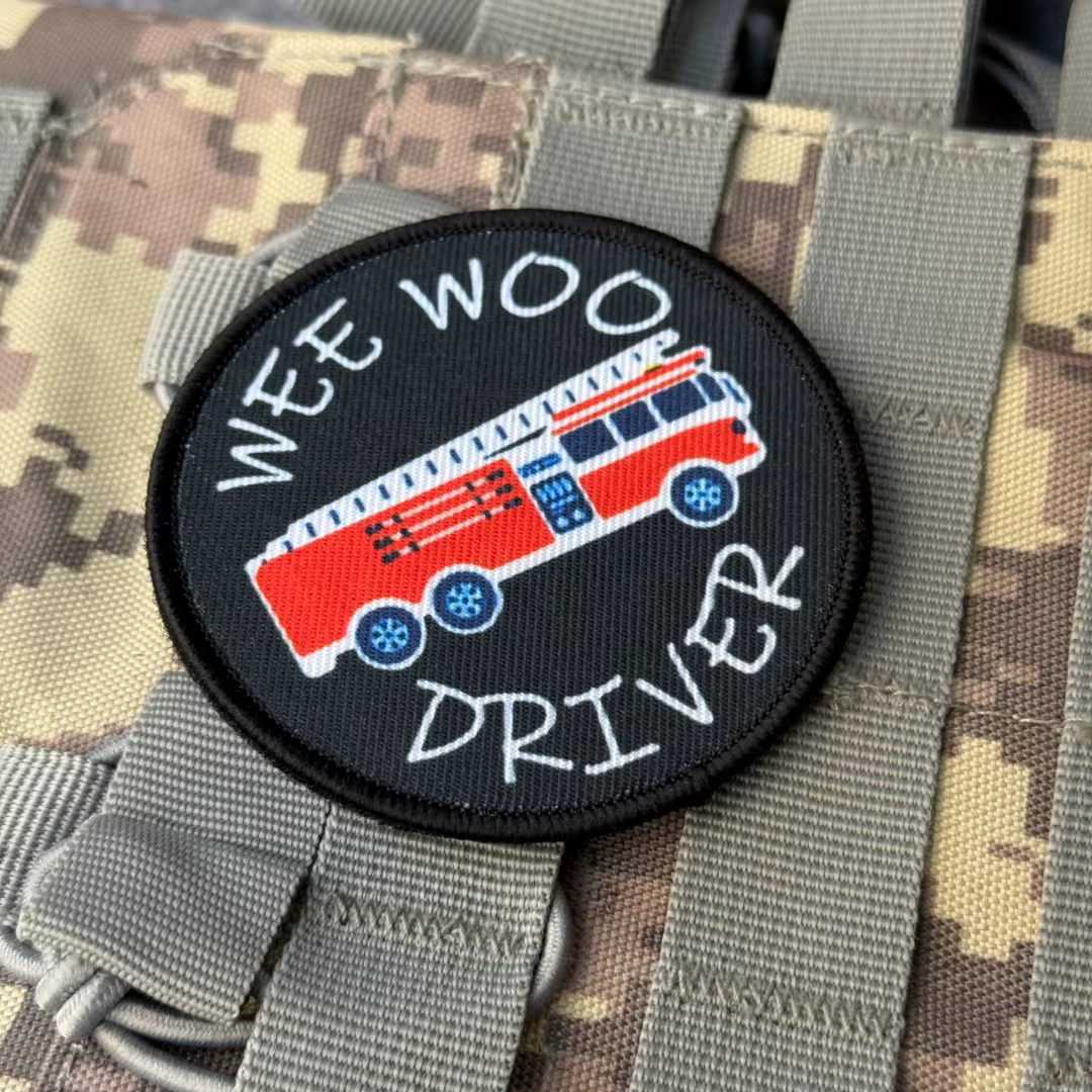 Insignia adhesiva emergencias – Parche táctico bomber conductor MOLLE - imagen 4