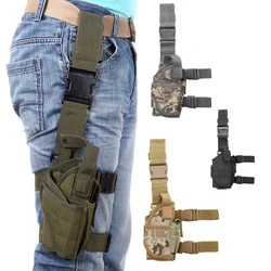 Funda táctica vertical pistola universal exterior con soporte trasero