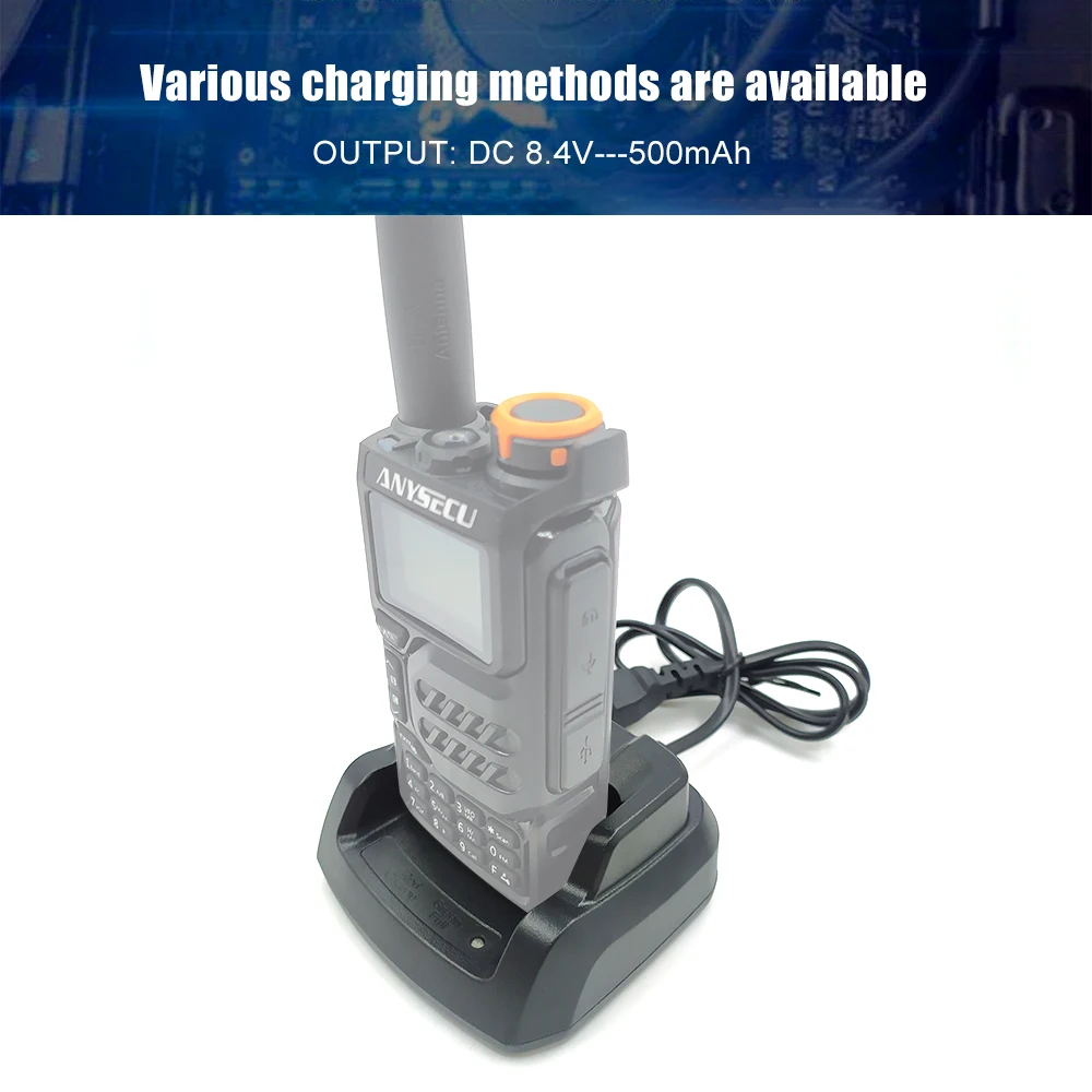 Cargador de batería Original para anysec/ QUANSHENG UV-K5, Radio de doble banda, salida de 5 vatios, Alerta Meteorológica NOAA, UV-K5 - imagen 2