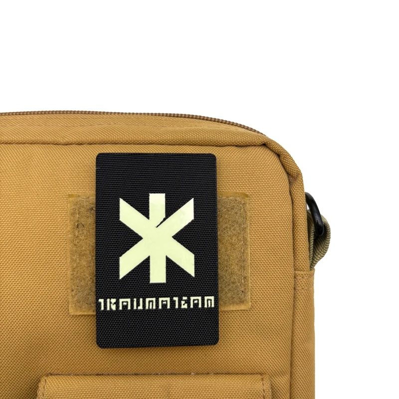 Parches de gancho y bucle noctilucentes Cyberpunk, insignia de moral láser, mochila, decoración de ropa, pegatina de parche reflectante de juego - imagen 4