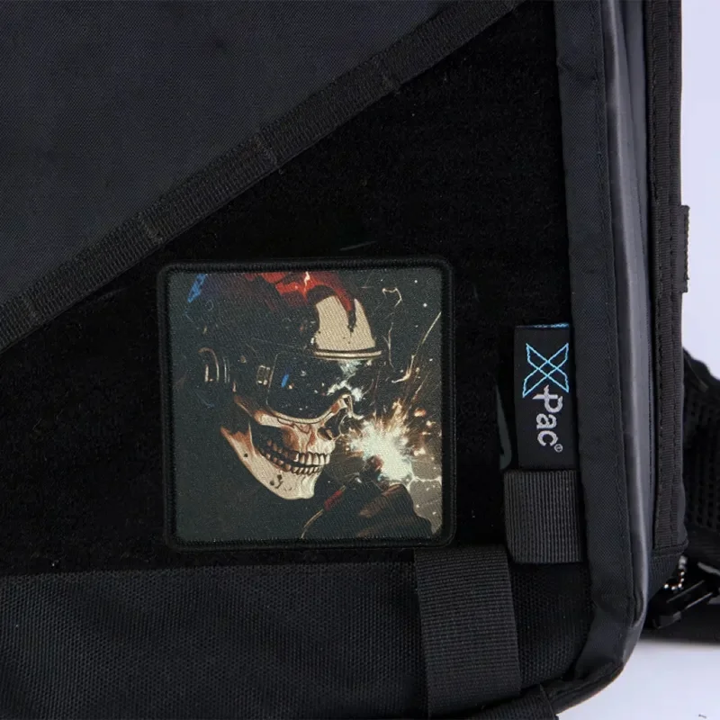 Parches de calavera soldados, insignia de moral militar, impresión de gancho y bucle, mochila, accesorios de decoración de ropa, pegatinas, brazalete - imagen 5