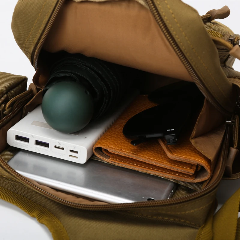 Bolsa de ciclismo al aire libre multifuncional Camping senderismo viaje bolso cruzado táctico ligero Trekking pesca bolso de hombro - imagen 3