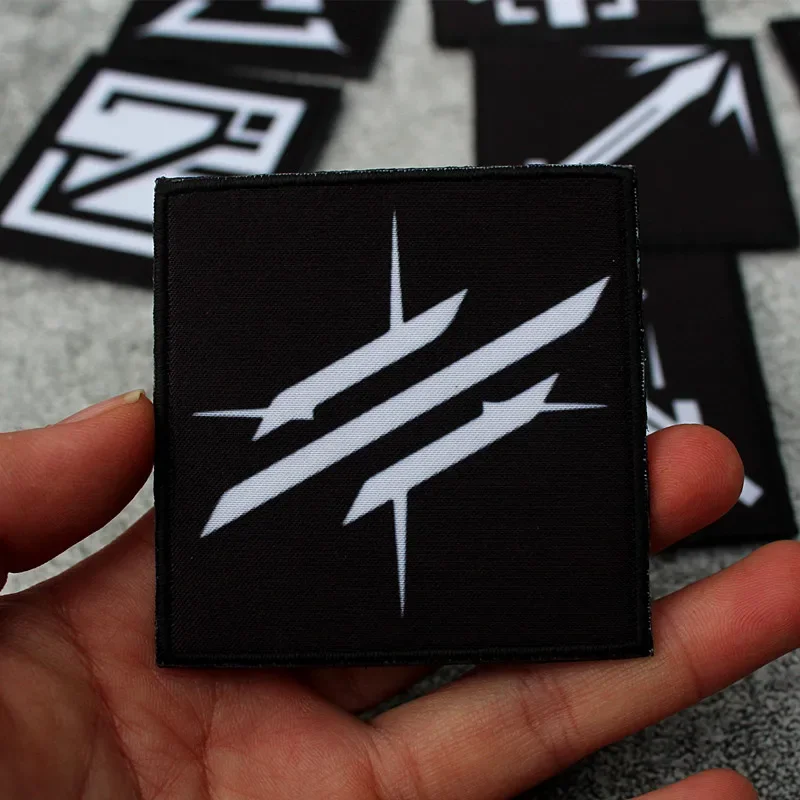 Arknights-Parches de velcro con estampado de icono para mochila, insignias de moral, Pioneer, Sniper, brazalete, sombrero, parche táctico, apliques - imagen 2