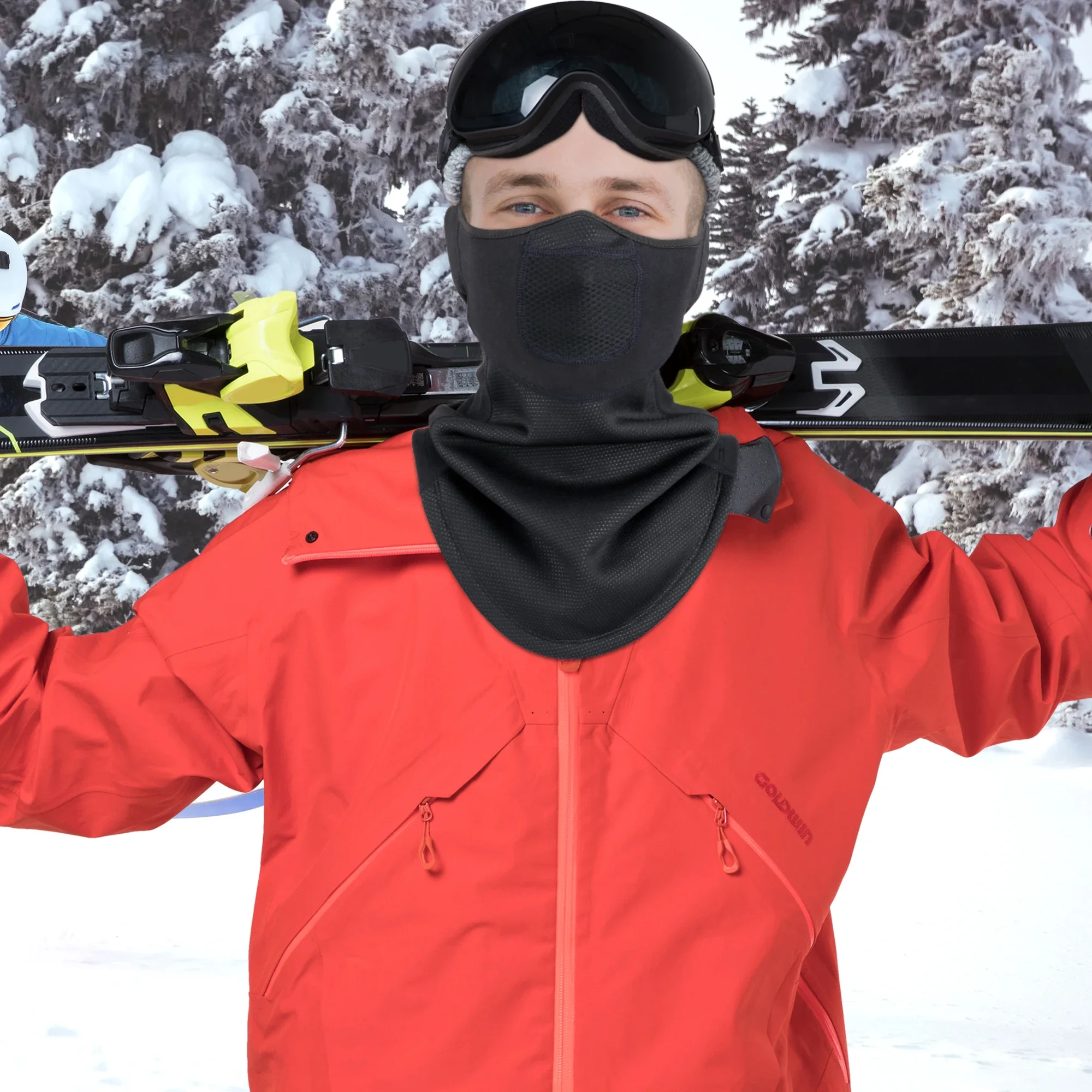 Bufanda a prueba de viento para invierno, Bandana de tubo de lana, máscara suave de media cara para esquí, Snowboard, calentador de cuello, polaina térmica, redecilla, sombreros para hombres y mujeres - imagen 3