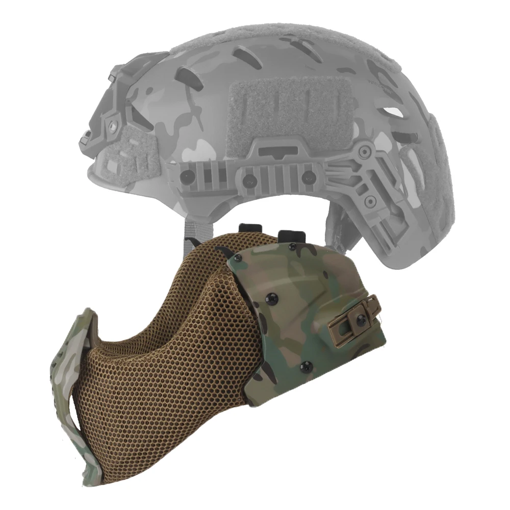 Equipo Wendy 3,0 casco táctico protector bucal Modular caza tiro Airsoft CS juegos protección media máscara accesorios para casco