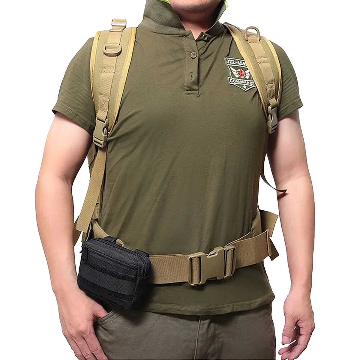 Bolsa Molle, cinturón táctico, riñonera para deportes al aire libre, bolsa móvil para ciclismo, escalada, herramienta EDC, bolsillo, paquete de caza, bolsas de herramientas - imagen 3