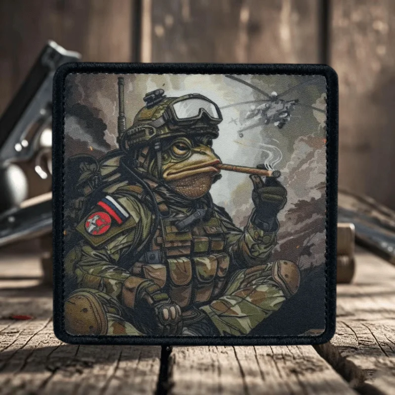 Parche táctico de moral "Mednesday, my dudes", emblema de gancho y bucle impreso, insignia militar, brazalete de combate, pegatinas para mochila