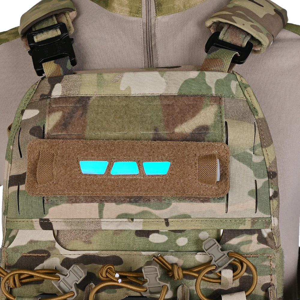 Bolsa de palo brillante, Panel de bucle de gancho, soporte táctico para bolígrafo, organizador EDC de luz de Paintball para Airsoft, chaleco de equipo de caza 500D - imagen 5