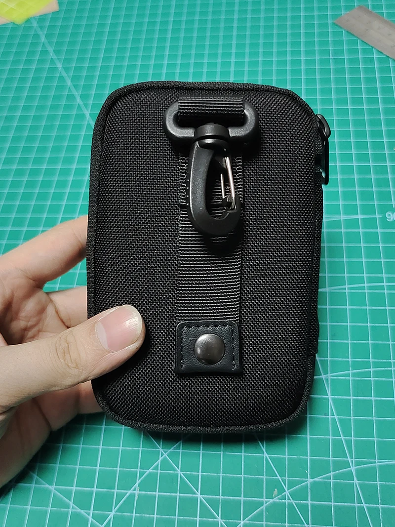 Bolsa organizadora táctica 1000D de nailon EDC, minibolsa multifuncional para llaves, auriculares, tarjetas de identificación y monedas - imagen 3