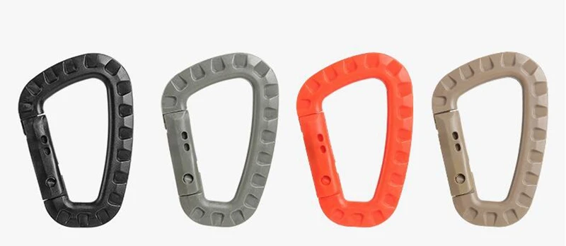 Mochila táctica ITW Molle con doble gancho, gancho para mochila al aire libre, soporte para acampar, herramienta multifuncional EDC, sistema de topo, gancho D - imagen 4