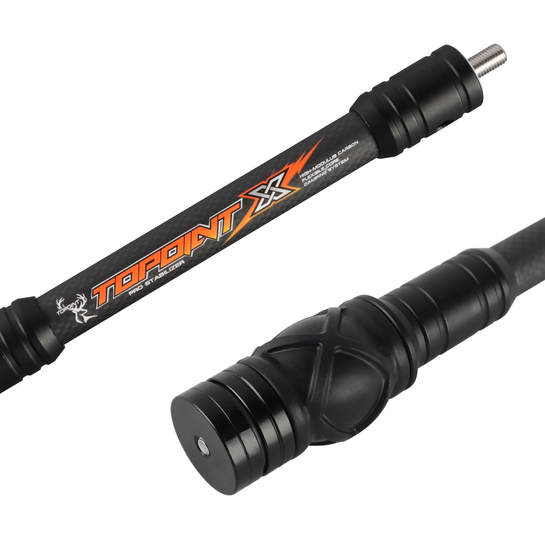 Estabilizador de arco de tiro con arco de 8/10/12/15 pulgadas, aleación de aluminio CNC, amortiguador de carbono 3K, reducción de vibración, arco recurvo compuesto, caza - imagen 4