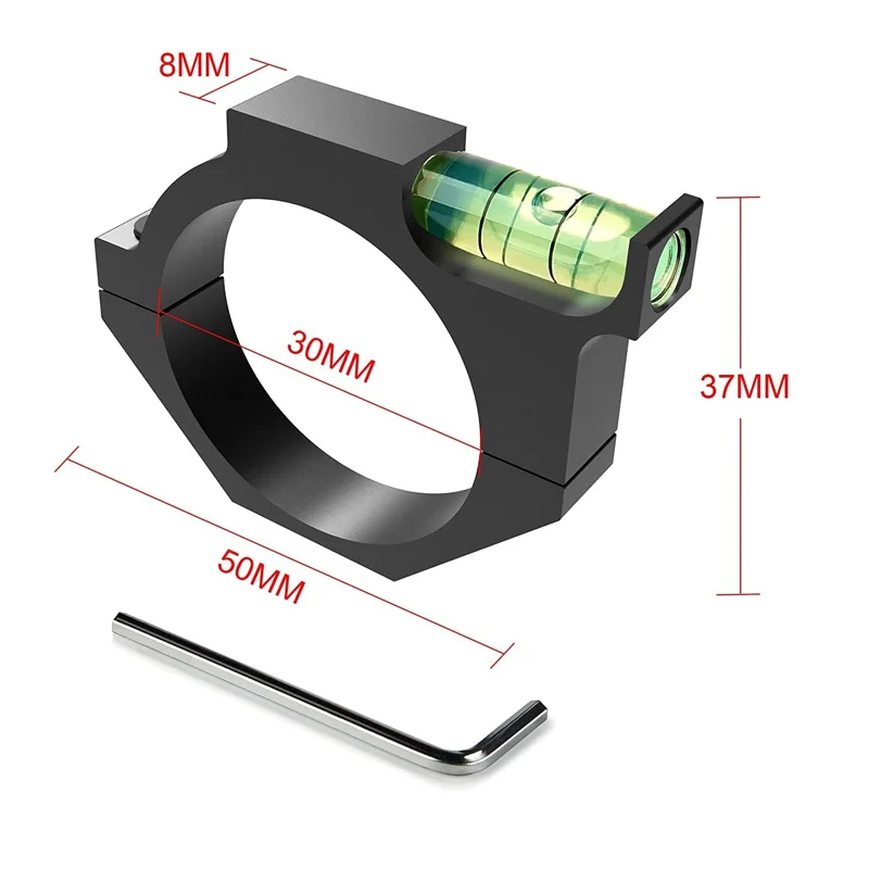 Nivel de burbuja de alcance, anillo de 30mm de diámetro, calibración de alta precisión para disparar, calibración de alcance de Rifle de caza - imagen 5