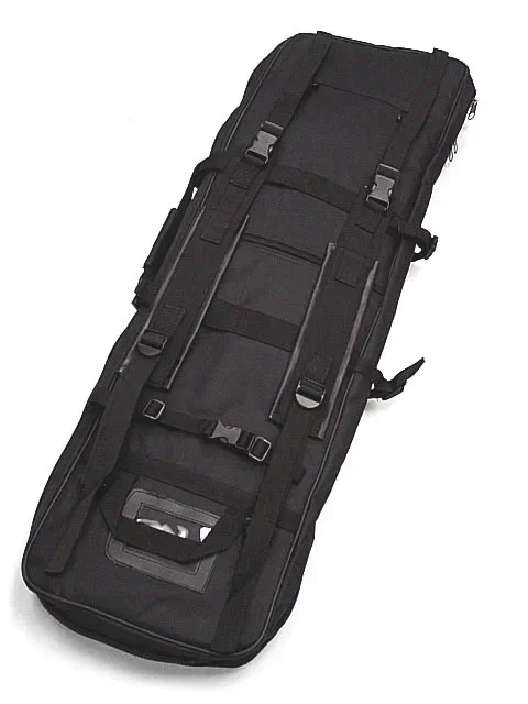 95 cm 37,4 "pulgadas bolsillos dobles doble táctico de gran capacidad bolsas de Estuche de transporte para Rifle caza al aire libre pistola AEG verde negro - imagen 5