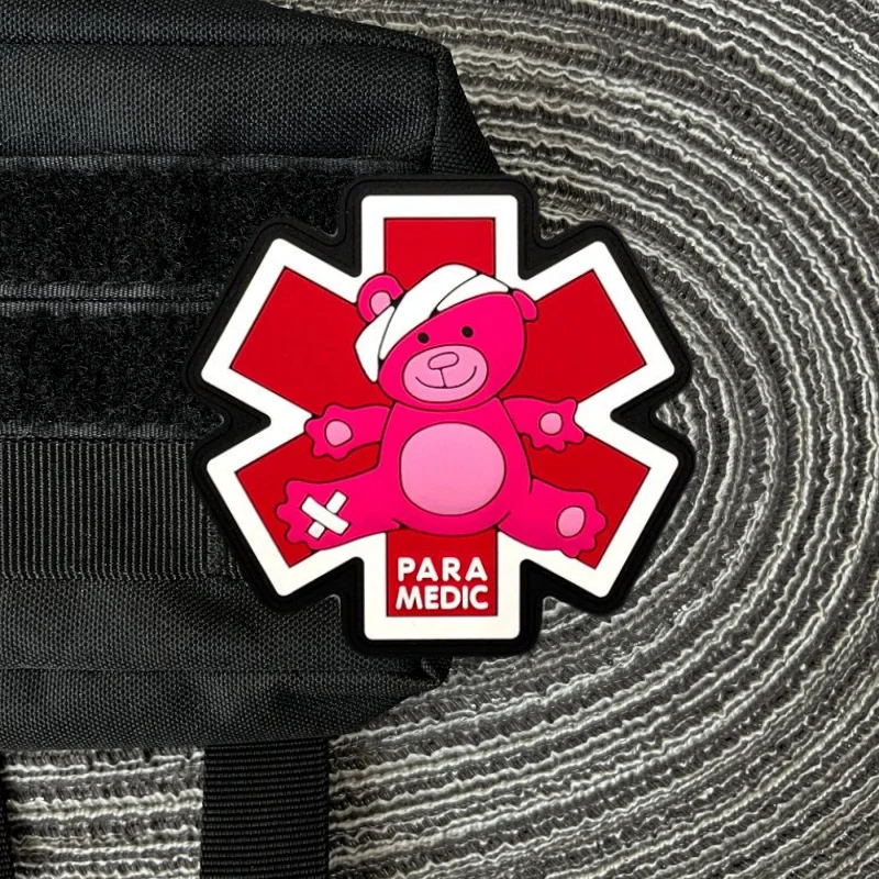 Parche táctico de PVC PARA MEDEC para ropa, insignia de moral, parches militares con gancho y bucle, pegatinas para mochila, brazalete - imagen 5