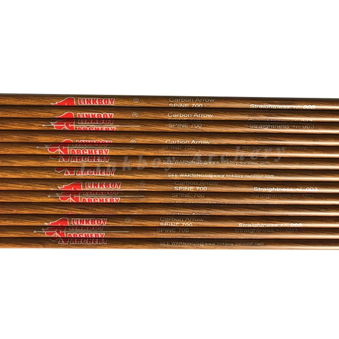 12 Uds flechas de carbono puro ID4.2MM piel de madera SP800 900 1000 1100 1200 arco largo recurvo accesorios de caza - imagen 3