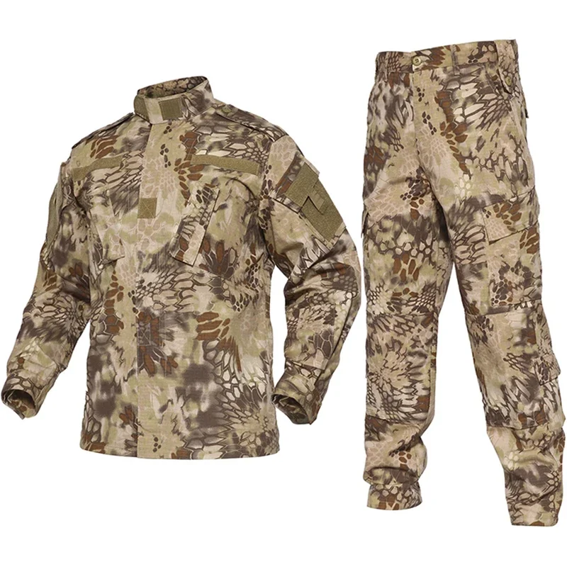 Uniforme táctico camuflaje para hombre negro de combate, airsoft - imagen 5