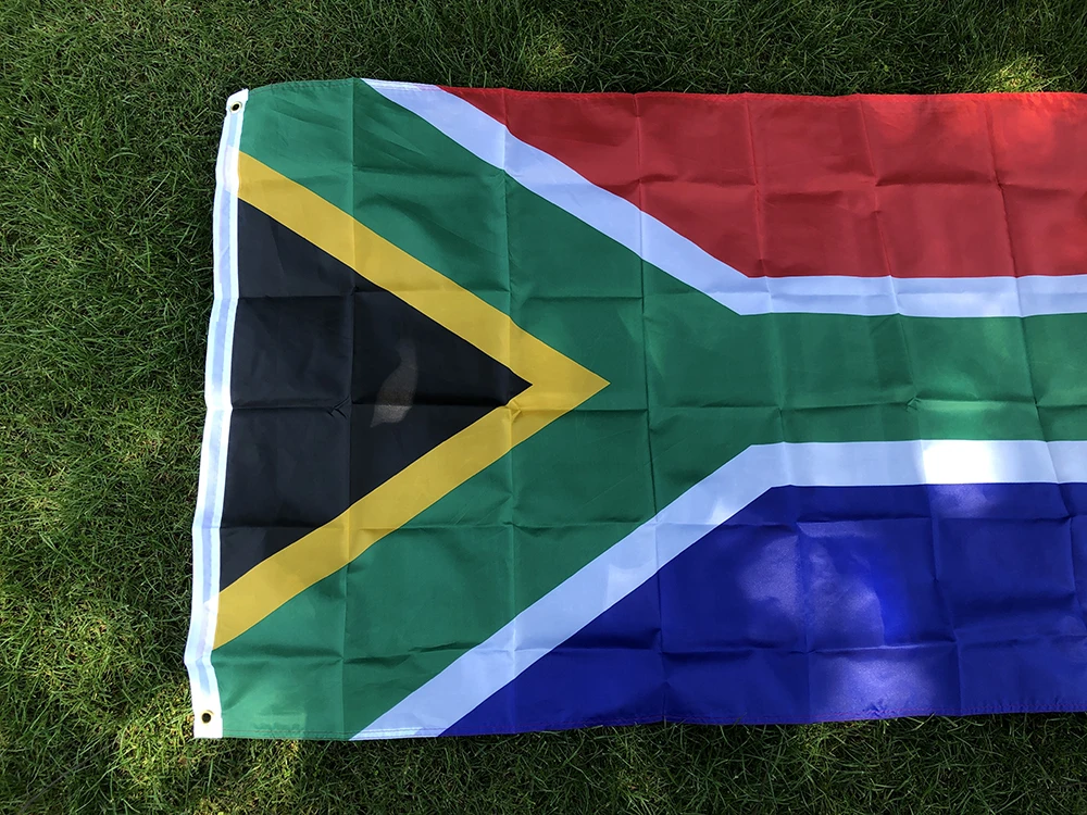BANDERA SKY bandera nacional de Sudáfrica 90X150cm ZA RSA SA bandera de Sudáfrica poliéster colgante bandera de S.Africa para decoración - imagen 3