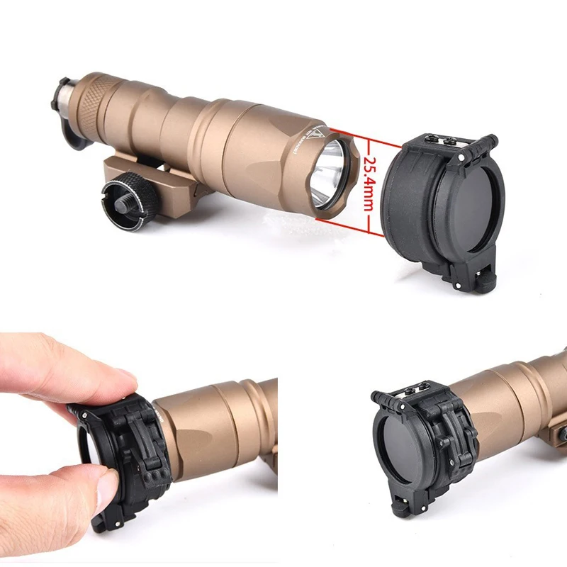 Surefire-linterna táctica Airsoft, cubierta protectora de relleno IR para lámpara de pistola M300A M600C, arma de caza, luz de explorador, riel de M-LOK - imagen 3