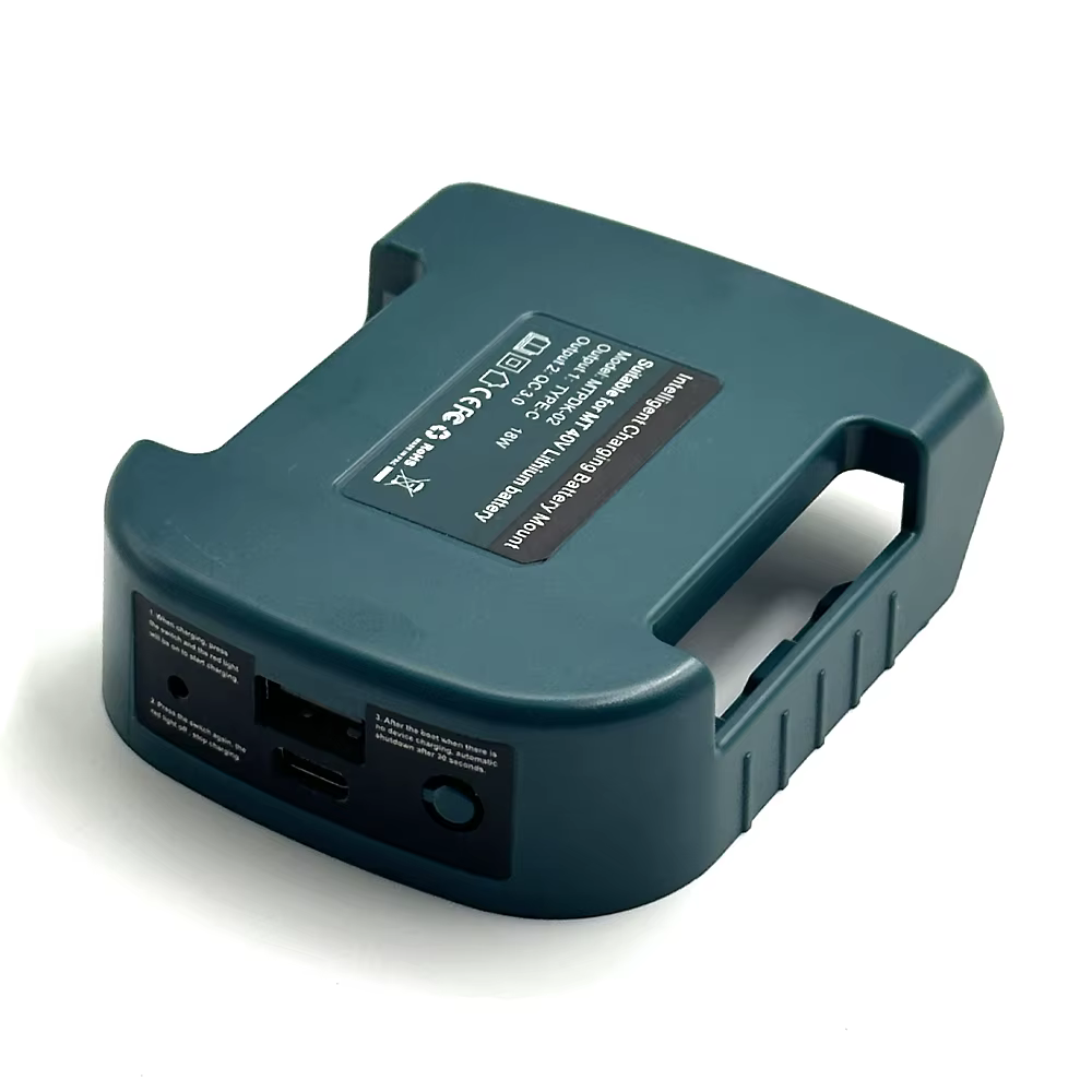 Cargador rápido USB-C Makita 40V – Estación portátil batería litio - imagen 2
