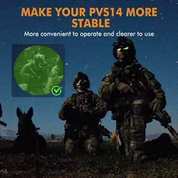 BOOIU J Arm Adapt Montura PVS-14 para Casco Nocturno