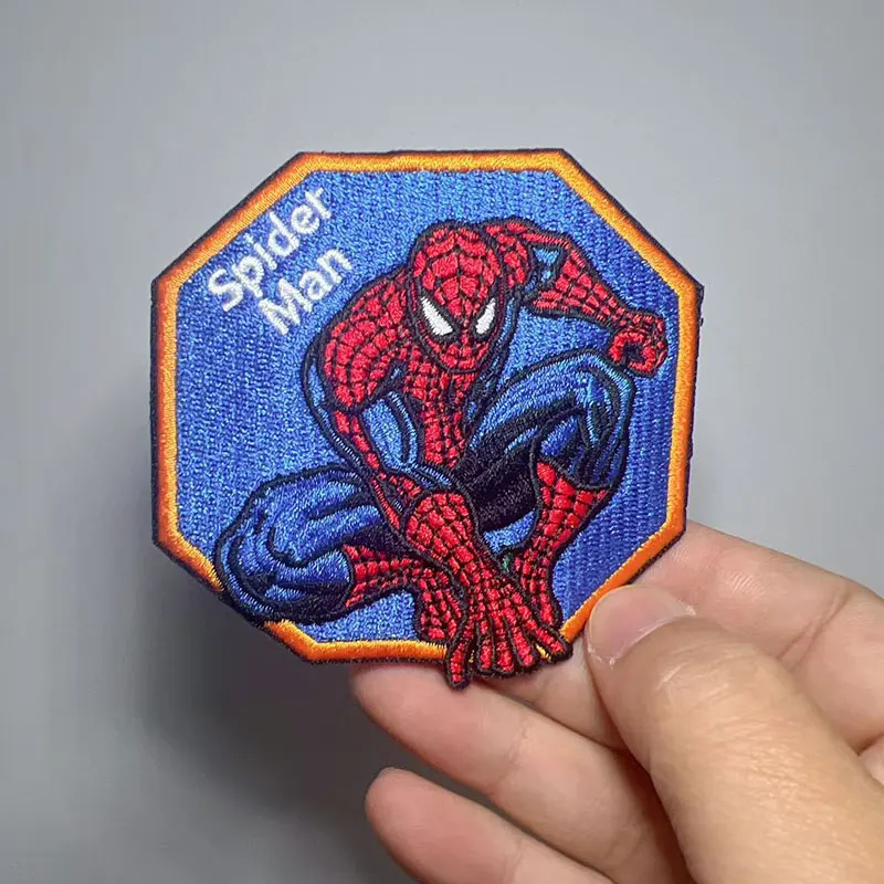 Parche bordado de gorra de béisbol Diy, parches para planchar de Spider Man, accesorios de calcomanía de costura para ropa, pegatinas de insignia de Marvel - imagen 2