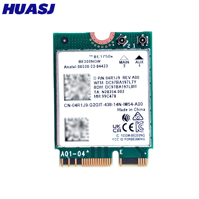 BE1750x última tarjeta Wi-Fi Wi-Fi 7 triple banda 2,4/5/6 GHz 5,8 Gbps BT5.4 compatible con M.2 PCIe 802.11BE BE200NG Gigabit 5G - imagen 3