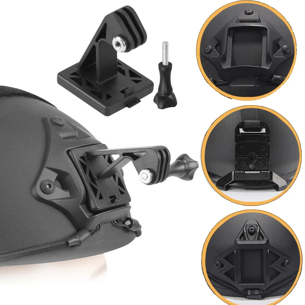 Soporte adaptador de Base para casco ABS para casco FAST/MICH/NVG GOpro, soporte para cámara de acción, instalación fija, accesorios para casco Airsoft - imagen 2