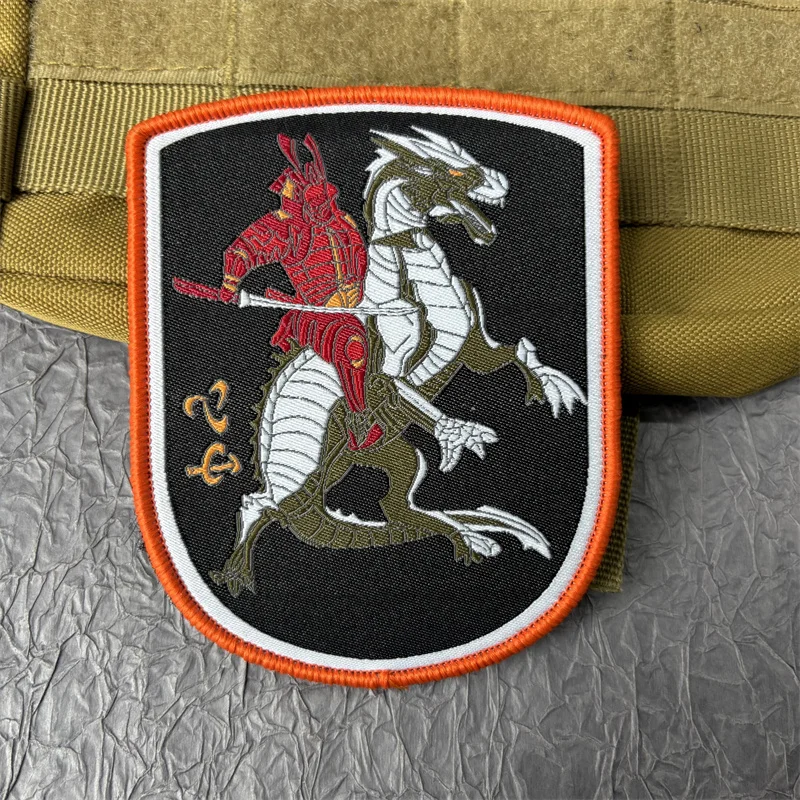 Parche de tela de caballo de granja misteriosa para ropa, insignias de moral táctica, parches militares con gancho y bucle, apliques adhesivos para mochila - imagen 3