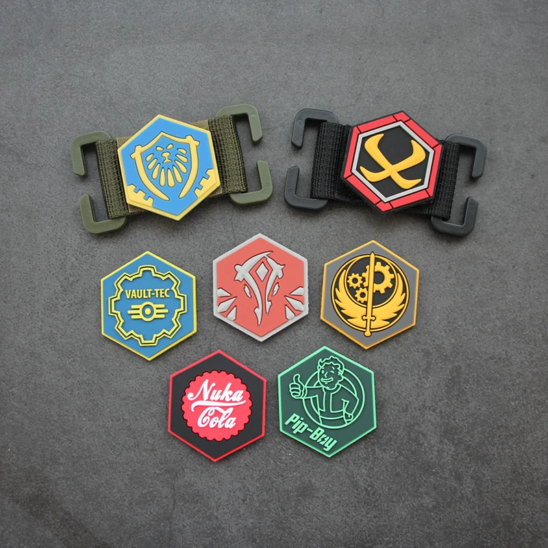 Mini elementos de PVC para rompecabezas, insignias hexagonales, accesorios decorativos para juegos de dibujos animados - imagen 3